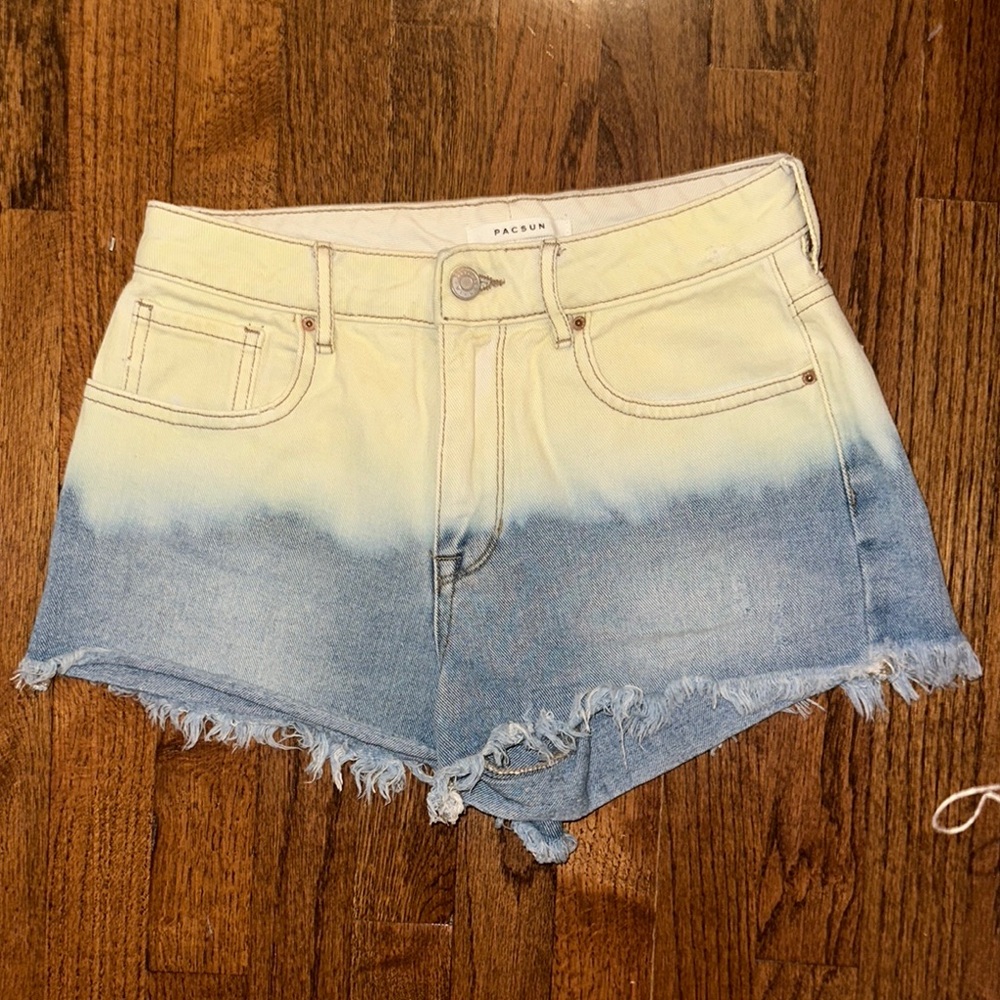 PacSun Multi/Blue Ombré Jean Shorts